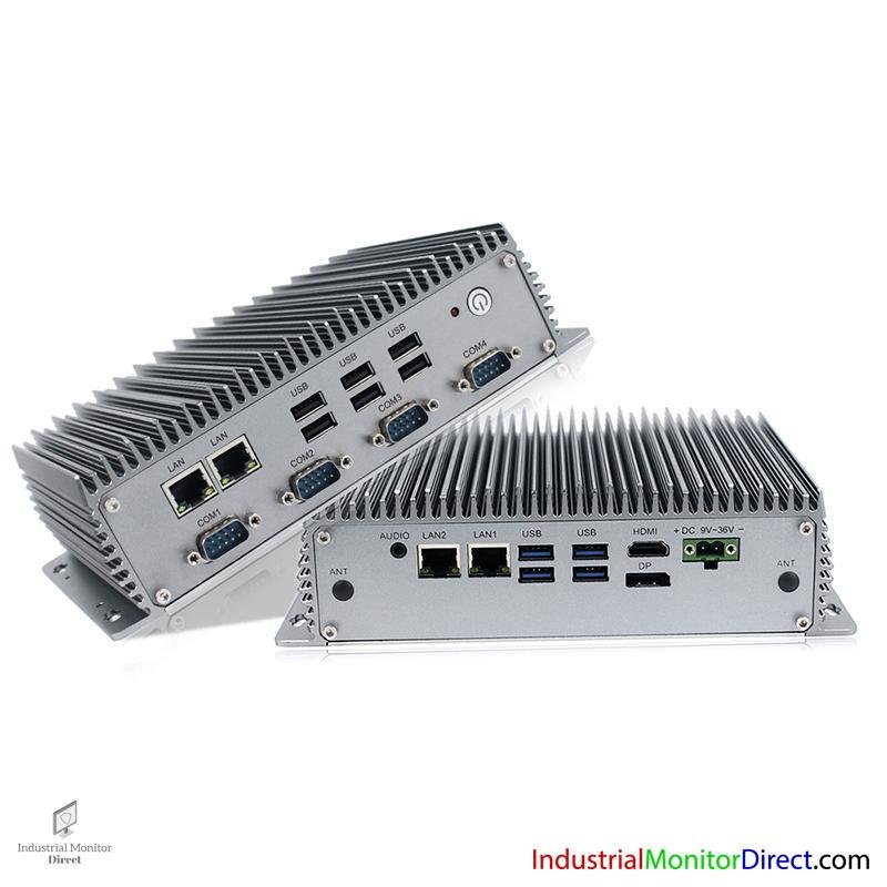Industrial Fanless PC, 8th Gen Intel Core i7, Extended I/O