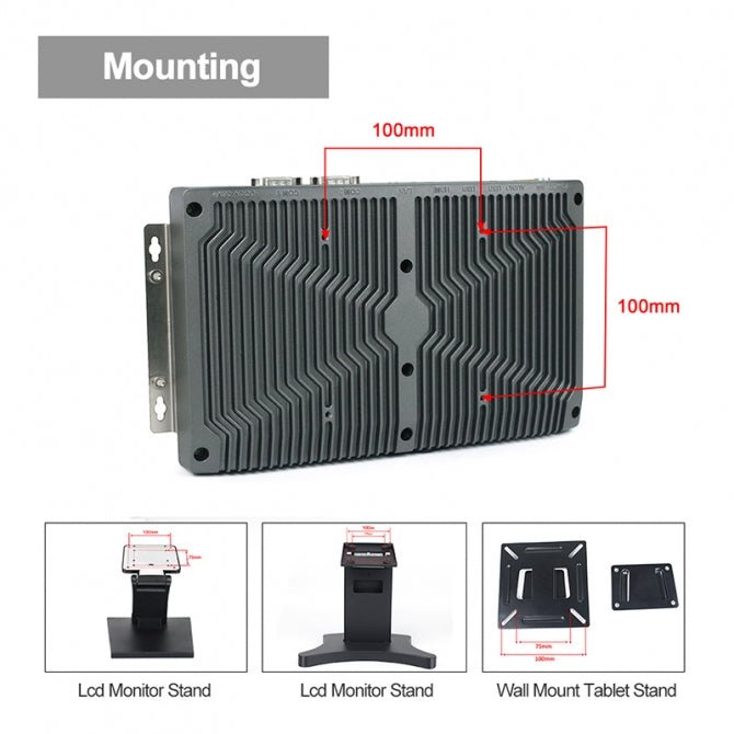 Industrial Fanless PC, 8th Gen Intel Core i7, Low-Profile