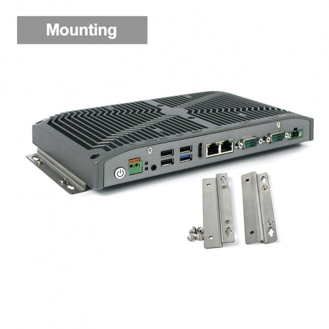Industrial Fanless PC, 8th Gen Intel Core i7, Low-Profile