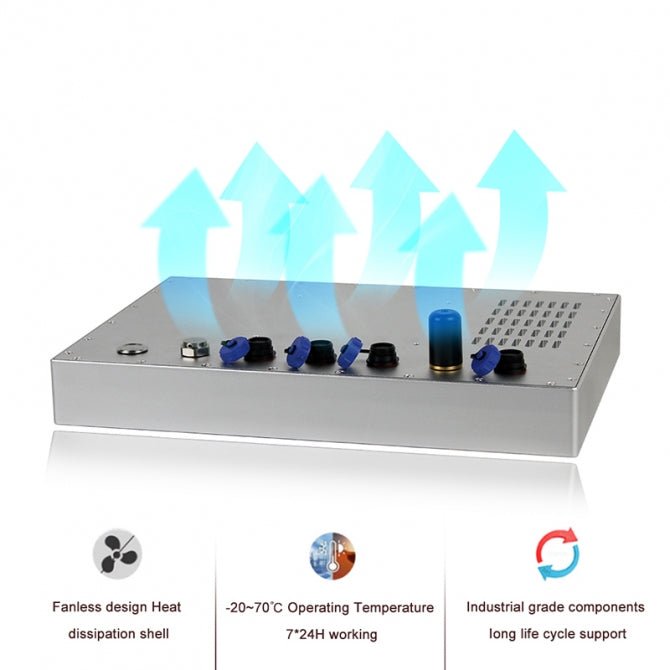 12.1" Panel PC, Fully Enclosed, Submersible Waterproof, 1280x800(16:10), Capacitive Touch, Celeron - 194106