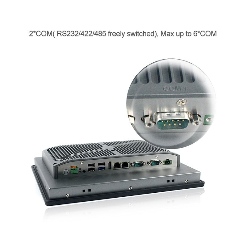 12.1" Industrial Touchscreen Panel PC, IP65 Waterproof, i3-8145U, Fanless, 800x600 - 188119