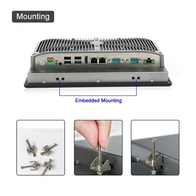 10.4" Industrial Touchscreen Panel PC, IP65 Waterproof, i7-8565U, Fanless, 800x600 - 830458