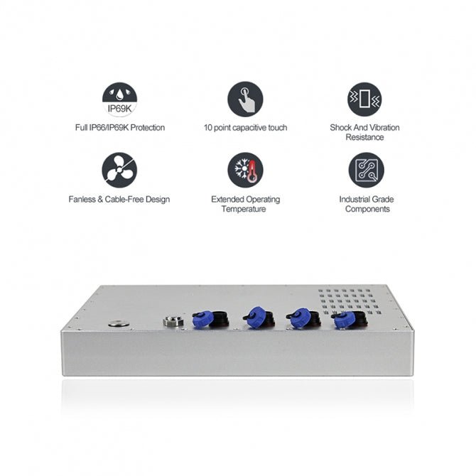 12" Panel PC, Fully Enclosed, Submersible Waterproof, 800x600(4:3), Capacitive Touch, Celeron - 337619