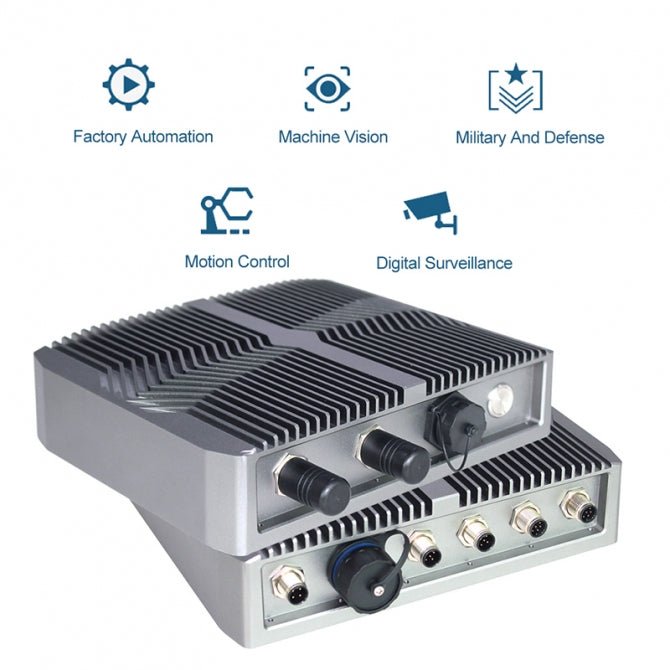 Industrial Fanless PC, 8th Gen Intel Core i3, IP69K Waterproof
