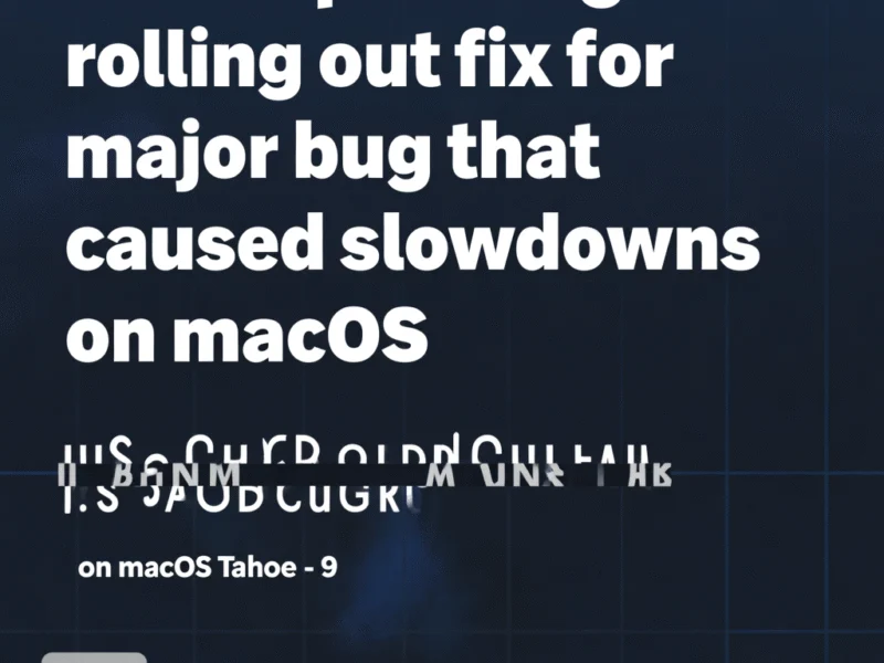 Developers begin rolling out fix for major bug that caused slowdowns on macOS Tahoe – 9to5Mac