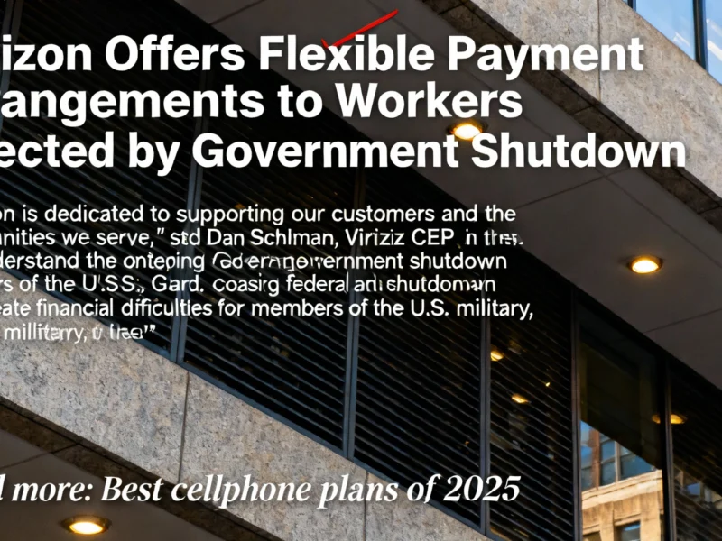 Verizon Offers Flexible Payment Arrangements to Workers Affected by Government Shutdown - Professional coverage