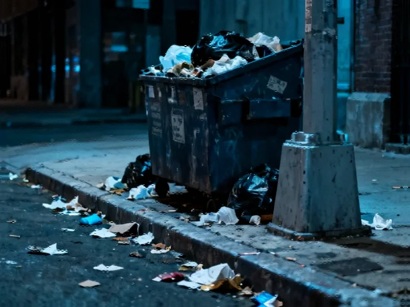 How Street Waste Patterns Shape Public Safety Perceptions in Cities