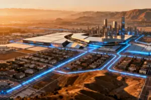 Tech Billionaires' Project to Build a New City in California - TITLE: Silicon Valley's Ambitious Urban Dream Revived Through