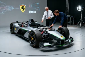 Ferrari Unveils First Pure-EV Chassis, the Elettrica